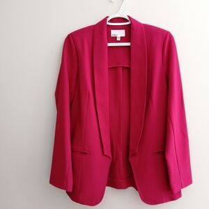 DR2 Hot Pink Magenta Open Blazer Lapel XS